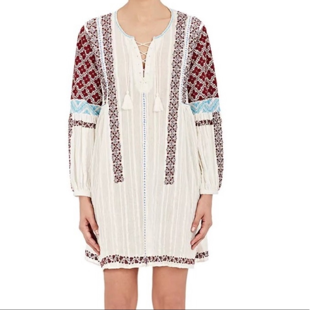 Ulla Johnson Yelena Embroidered gauze dress